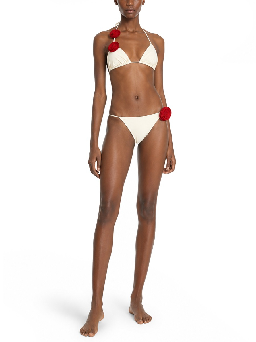 [LA REVECHE] Bikini SS26 ASHARBIKINI-BOTTOM_IVORY/RED