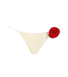 [LA REVECHE] Bikini SS26 ASHARBIKINI-BOTTOM_IVORY/RED