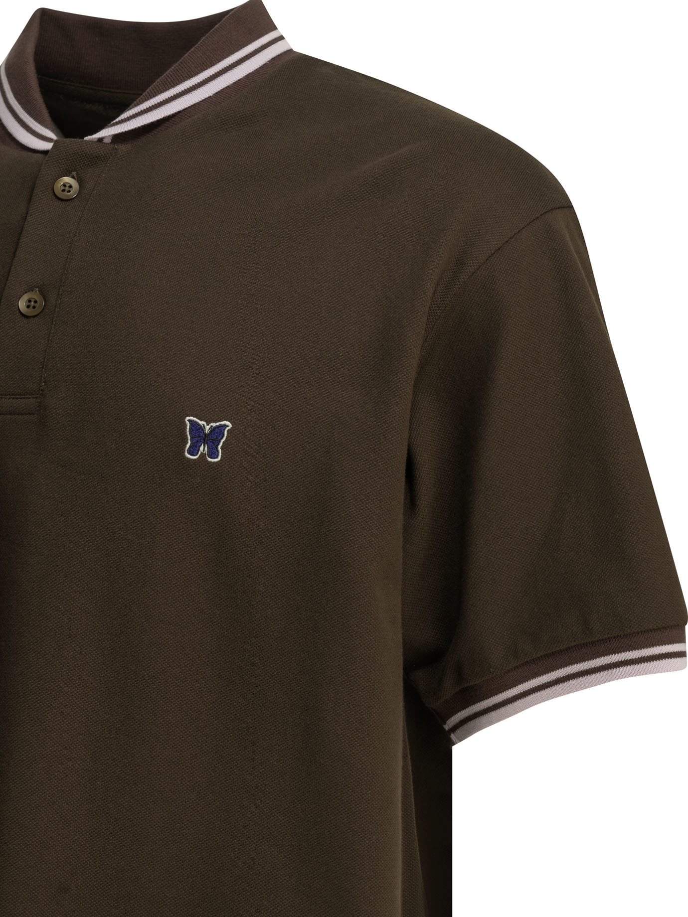 [Needles] T-shirts Short Sleeve SS26 SX441C-Brown