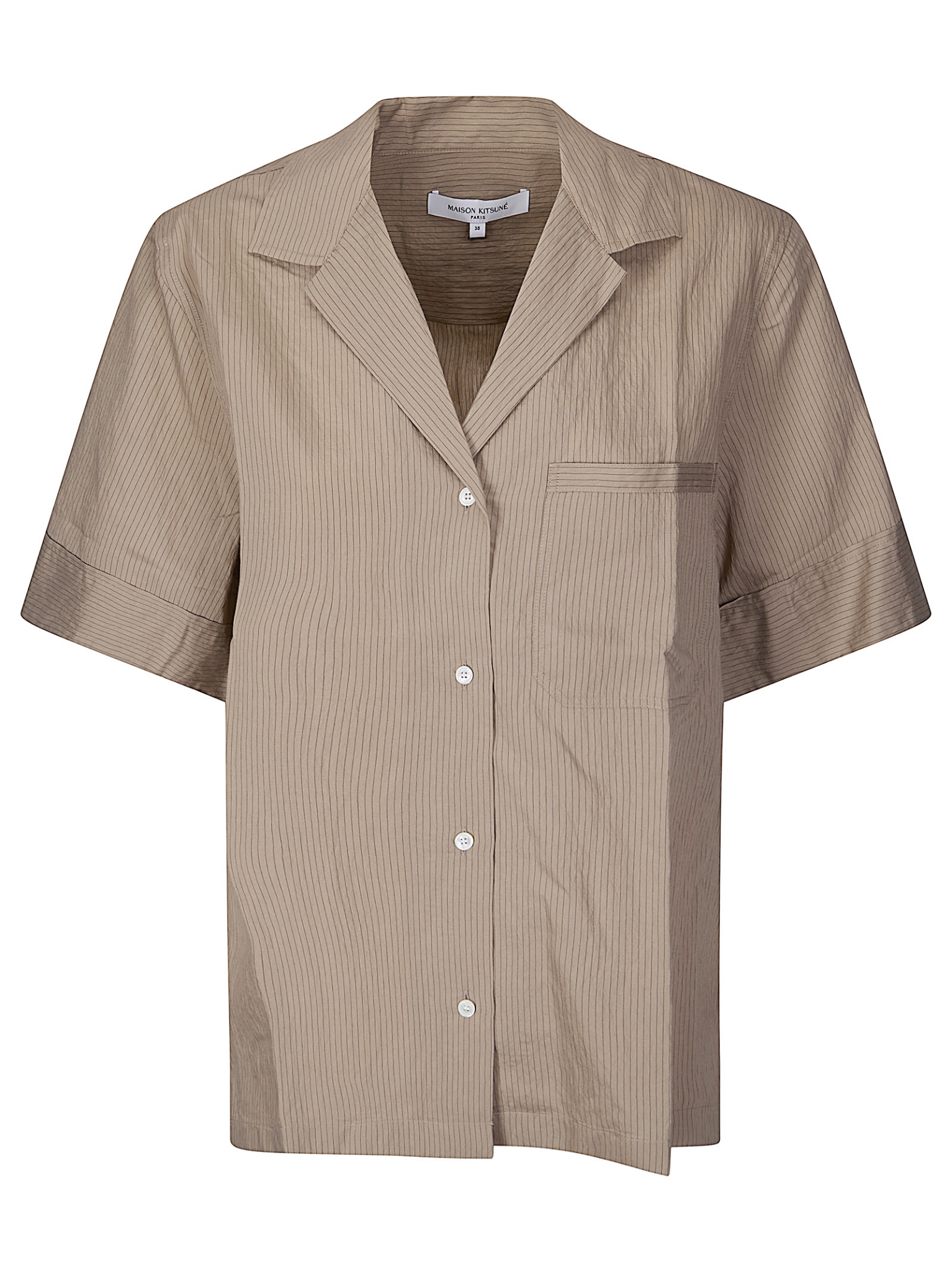 [MAISON KITSUNE`] Shirts Short Sleeve SS26 QW00411WC5084 0490