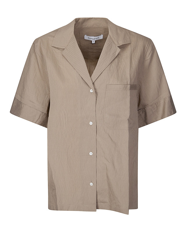 [MAISON KITSUNE`] Shirts Short Sleeve SS26 QW00411WC5084 0490