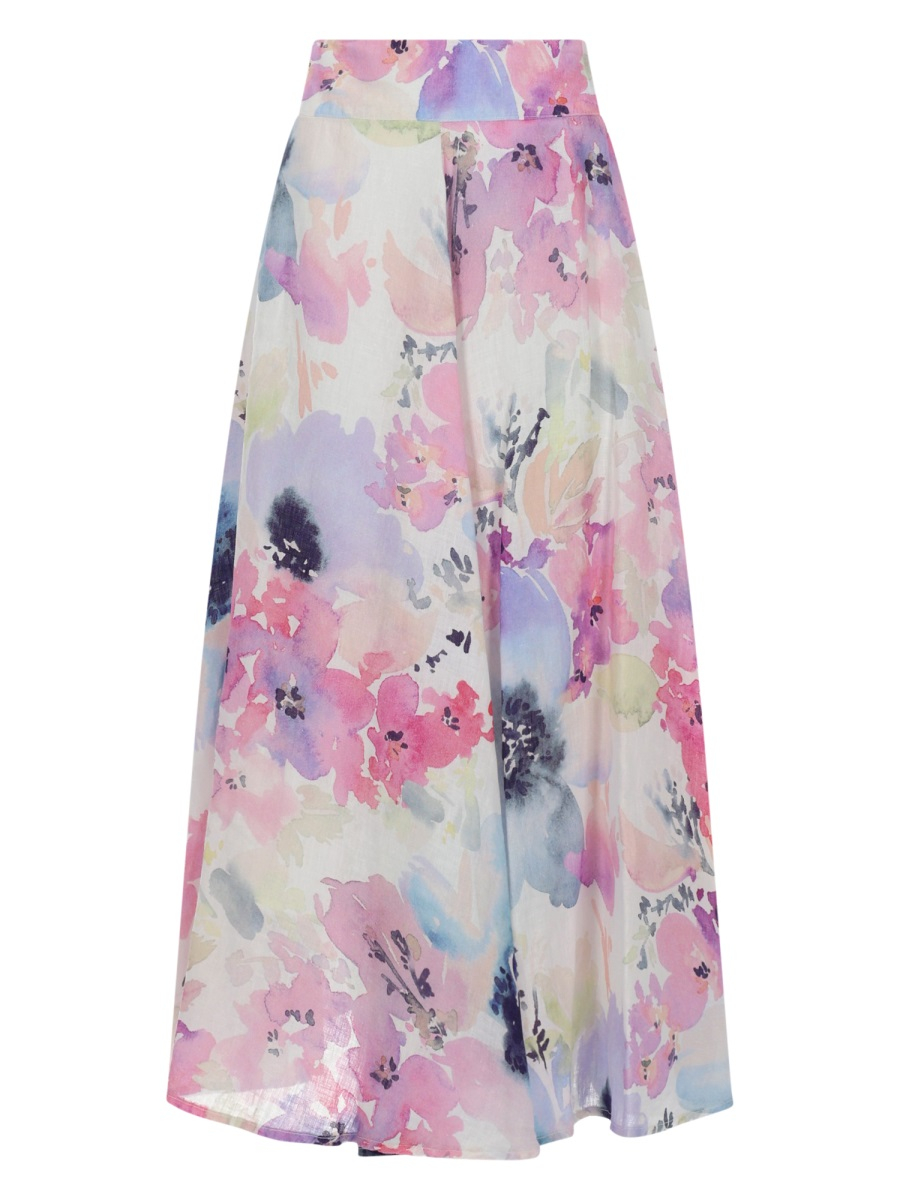 [120% LINO] Long skirt SS26 33ALIW59AF_000G454100001