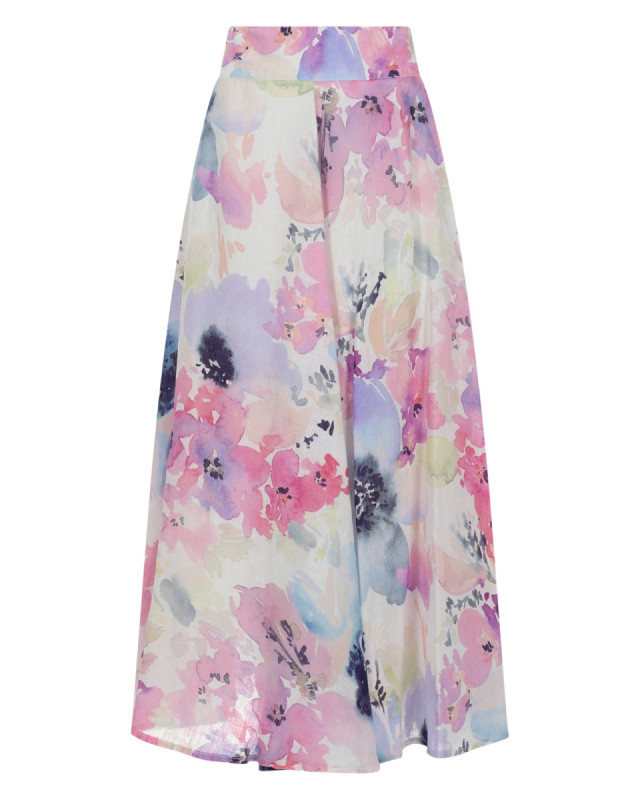 [120% LINO] Long skirt SS26 33ALIW59AF_000G454100001