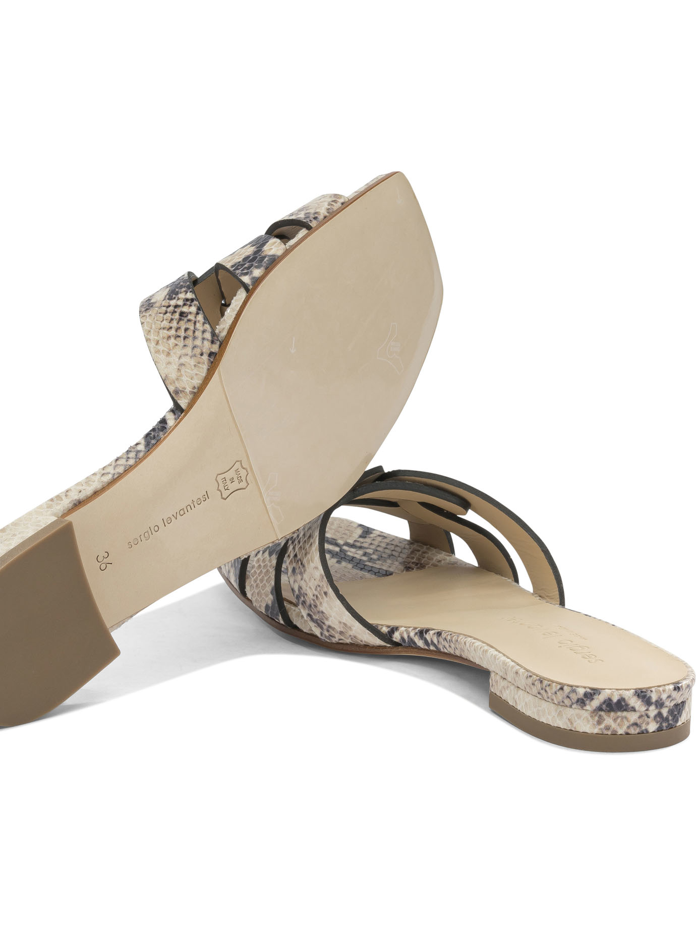 [Sergio Levantesi] Sandals SS26 NORMA6PITONE SABBIA