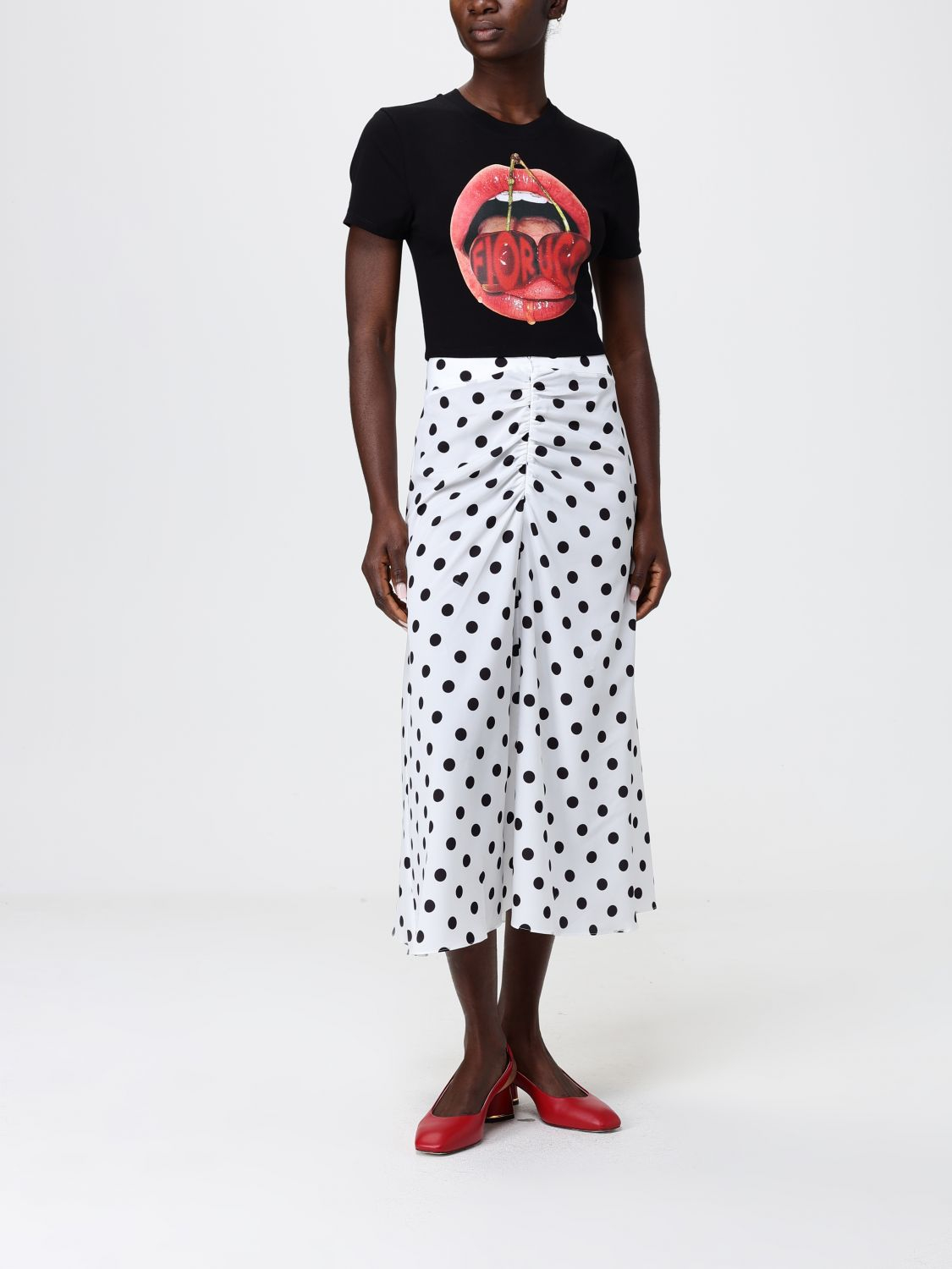 [FIORUCCI] Long skirt SS26 W26SSBSK013PL02 WH01