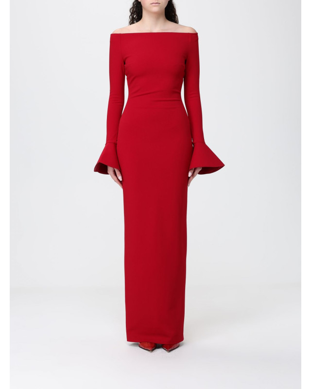 [Solace London] Long sleeve dress SS26 OS46053 RED