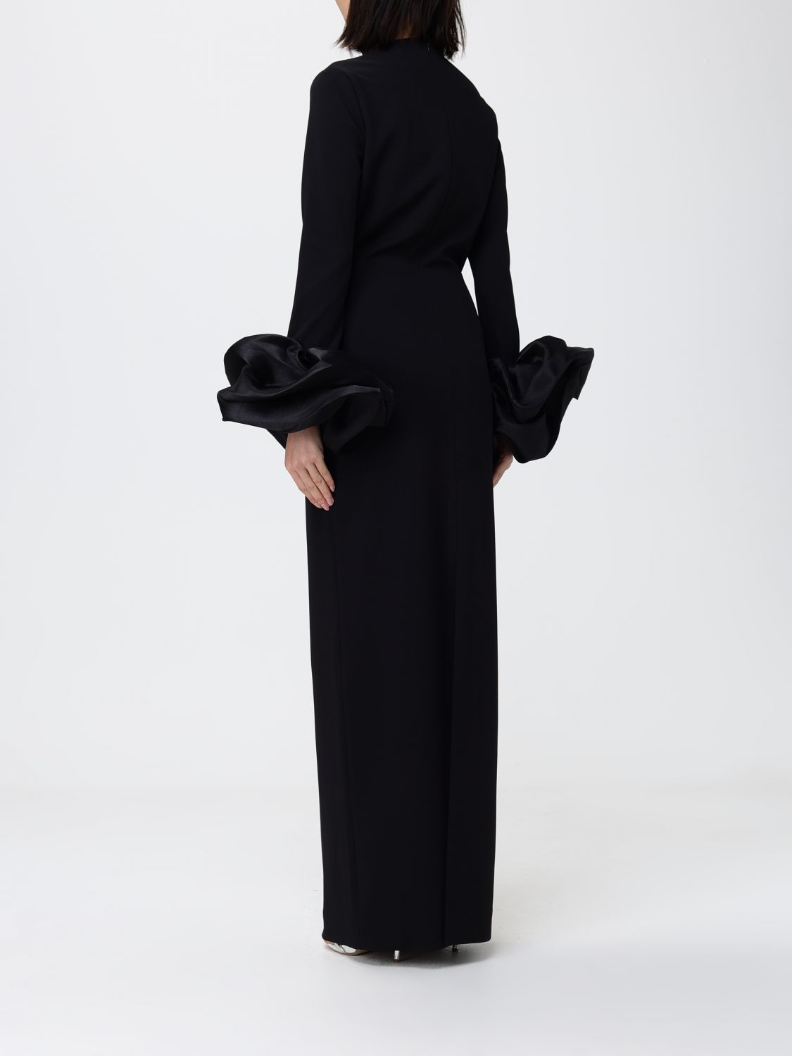 [Solace London] Long sleeve dress SS26 OS46050 BLACK