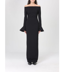 [Solace London] Long sleeve dress SS26 OS46053 BLACK
