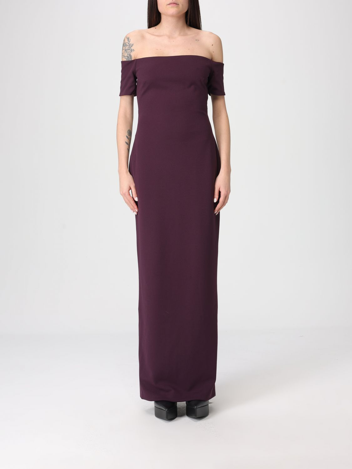 [Solace London] Sleeveless dress SS26 OS46026 PLUM
