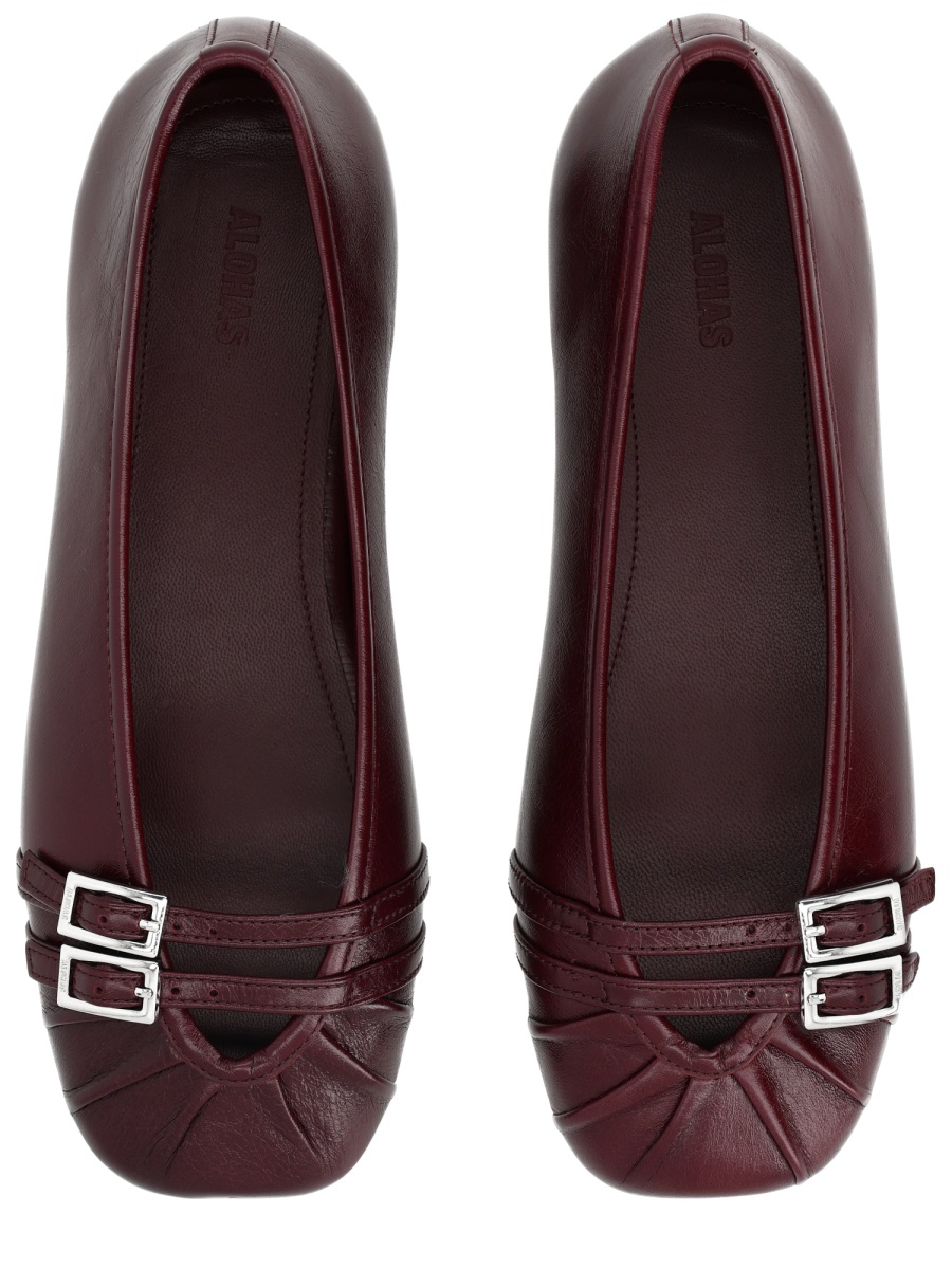 [ALOHAS] Flat shoes SS26 S101178-02_RIFTBURGUNDY