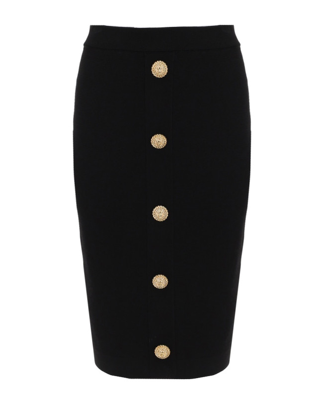 [Balmain] Midi skirt SS26 GF1LC018KJ43_0PA