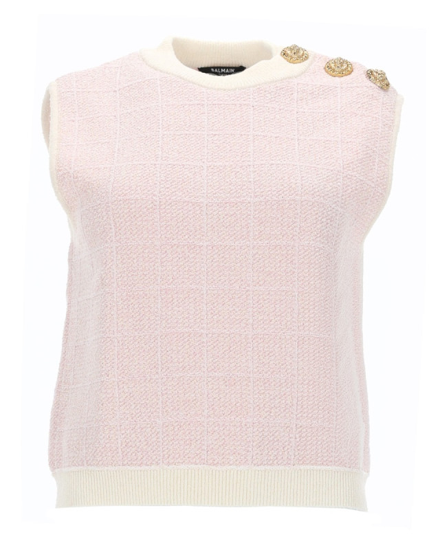 [Balmain] Tank top SS26 GF1AG850KJ48_OIB