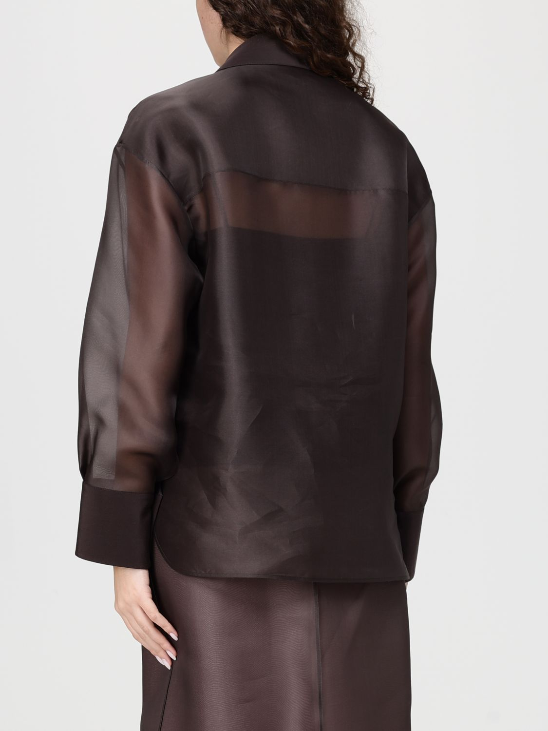[AGNONA] Shirts Long Sleeve SS26 TD1104 U4117 M74