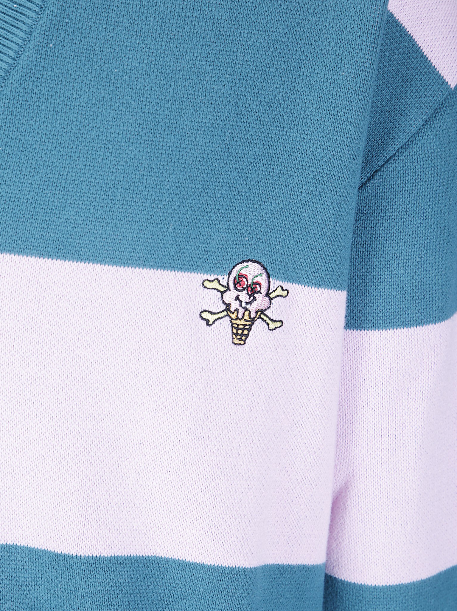 [ICECREAM] Cardigan FW26 ICKN26225 PNKGRNSTR