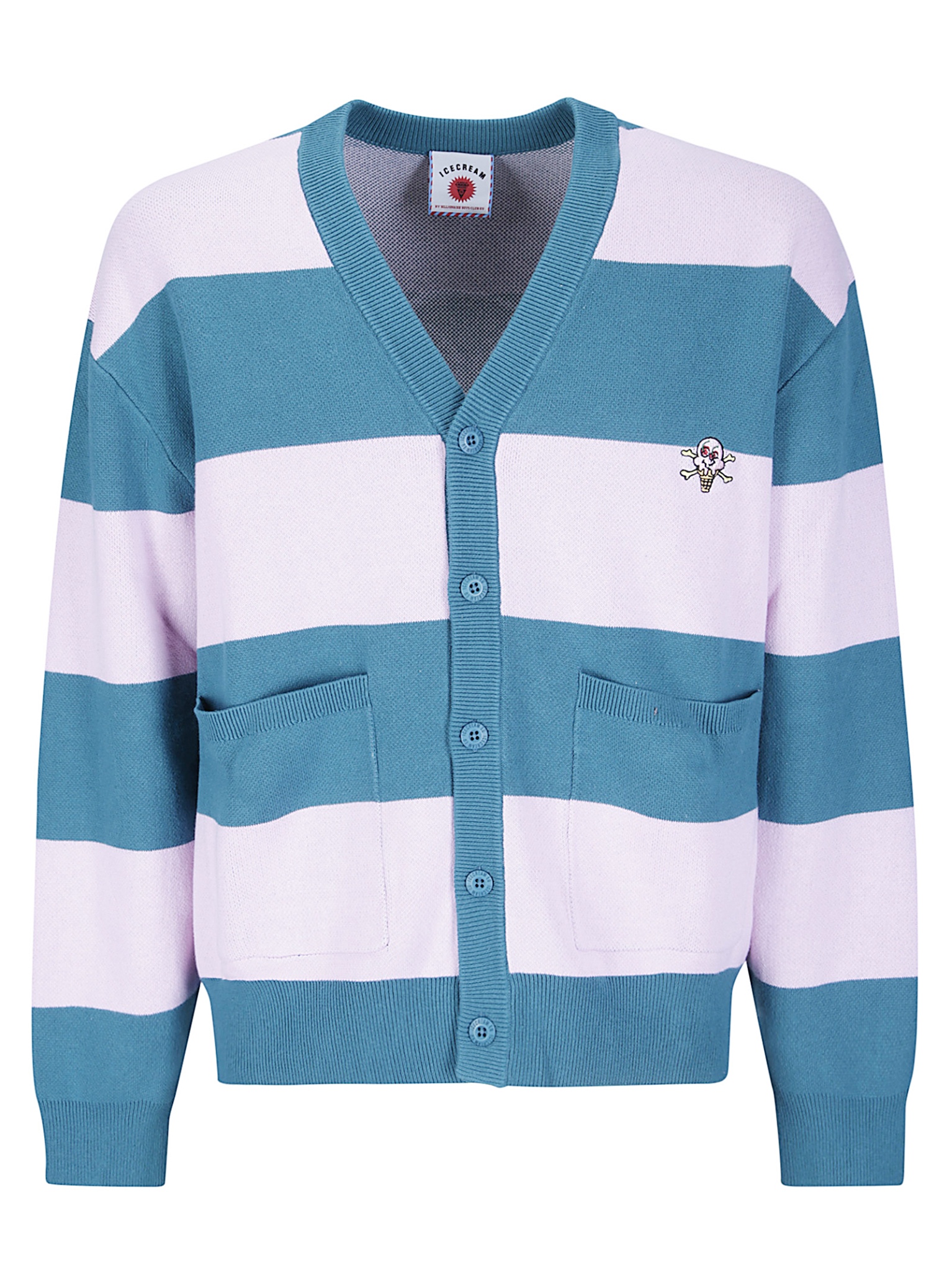 [ICECREAM] Cardigan FW26 ICKN26225 PNKGRNSTR