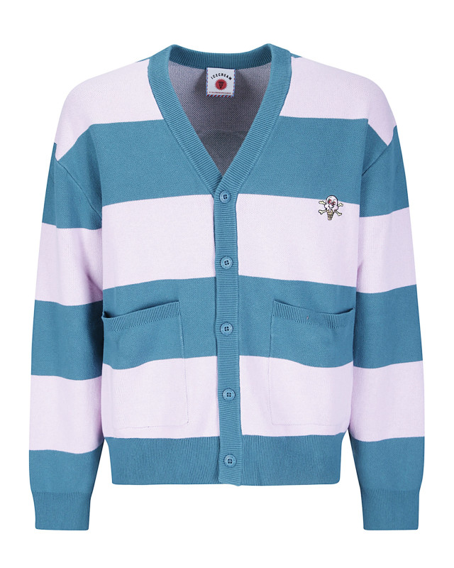 [ICECREAM] Cardigan FW26 ICKN26225 PNKGRNSTR