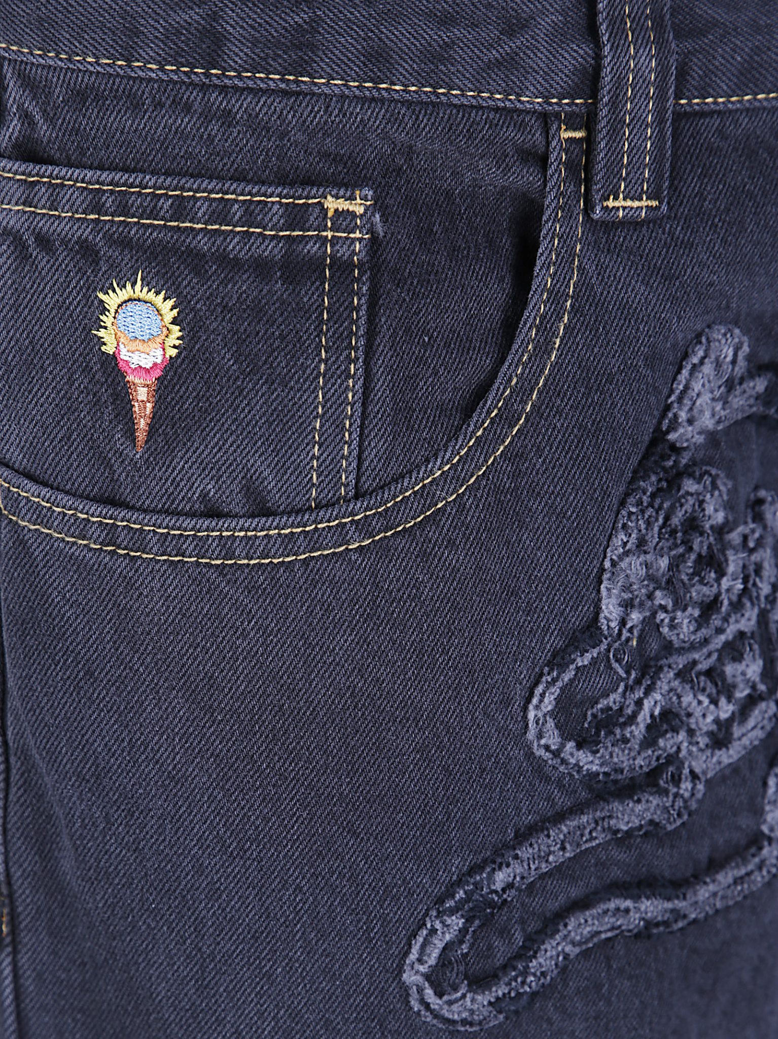 [ICECREAM] Jeans FW26 ICDP26266 BLACK