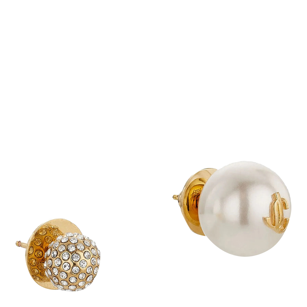 [Jimmy Choo] Earring FW26 AURI STUDSJIQGOLD/WHITE/CRYSTAL