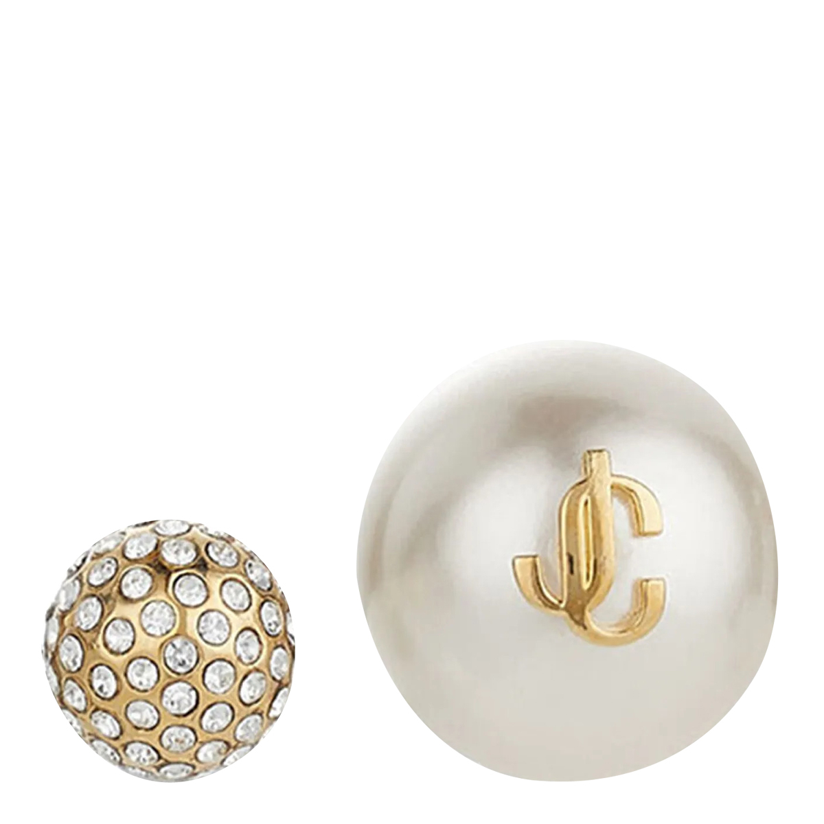 [Jimmy Choo] Earring FW26 AURI STUDSJIQGOLD/WHITE/CRYSTAL