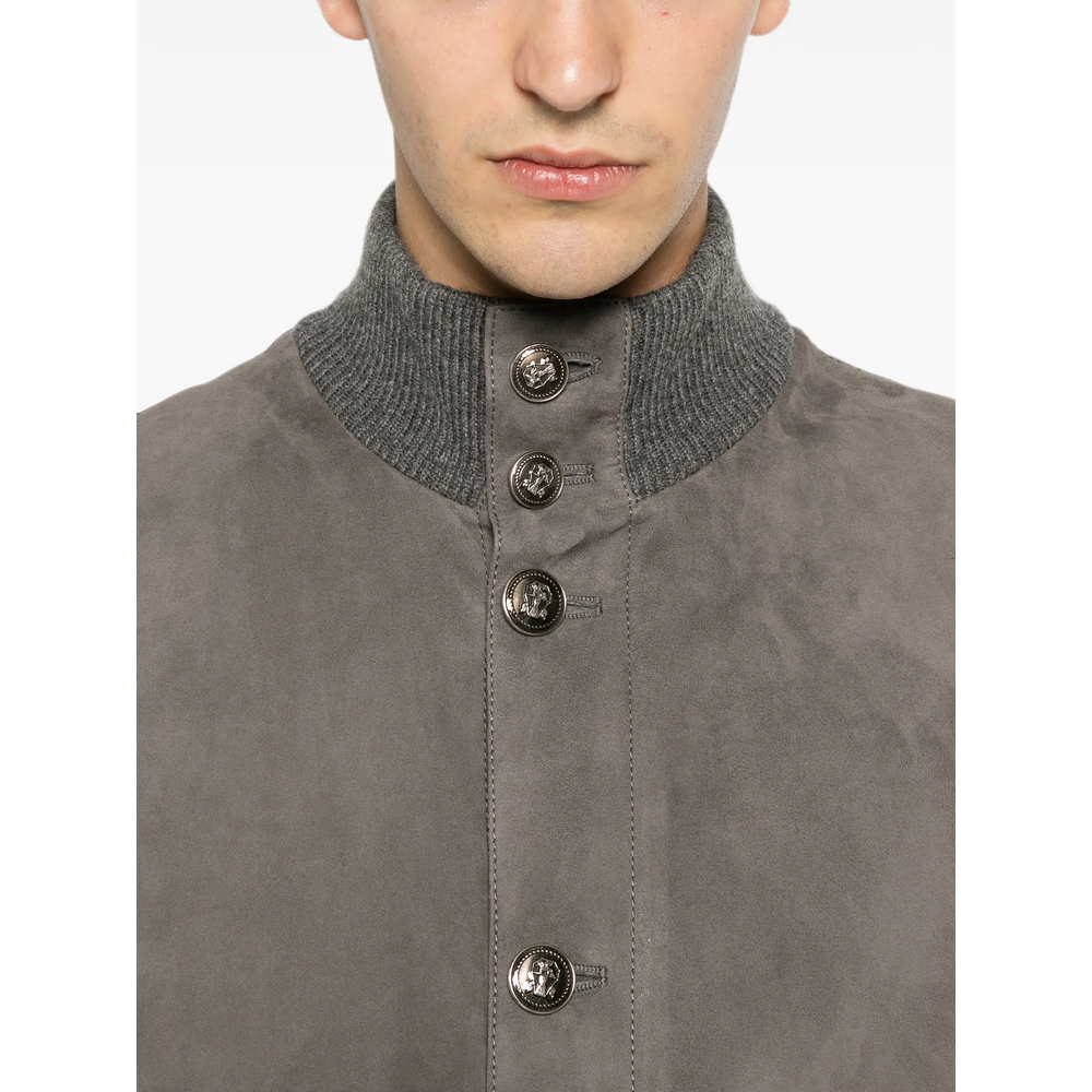[Brunello Cucinelli] Leather Jacket FW26 MPCLF1955  CWP86