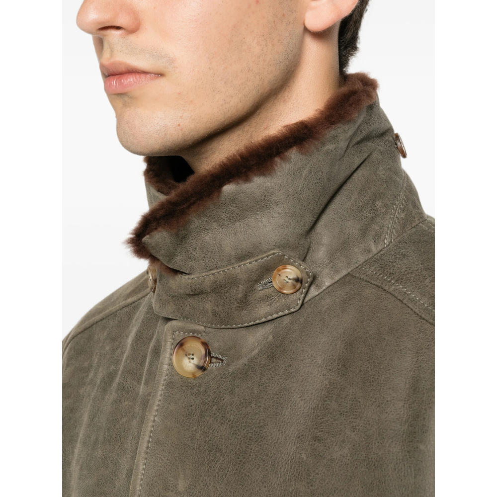 [Brunello Cucinelli] Leather Jacket FW26 MPMWT1952  CMD40