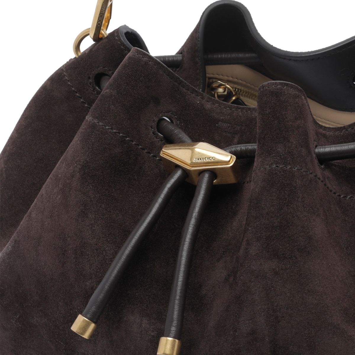 [Jimmy Choo] Shoulder bag FW26 BON BON BCKT E/WSUECOFFEE/GOLD