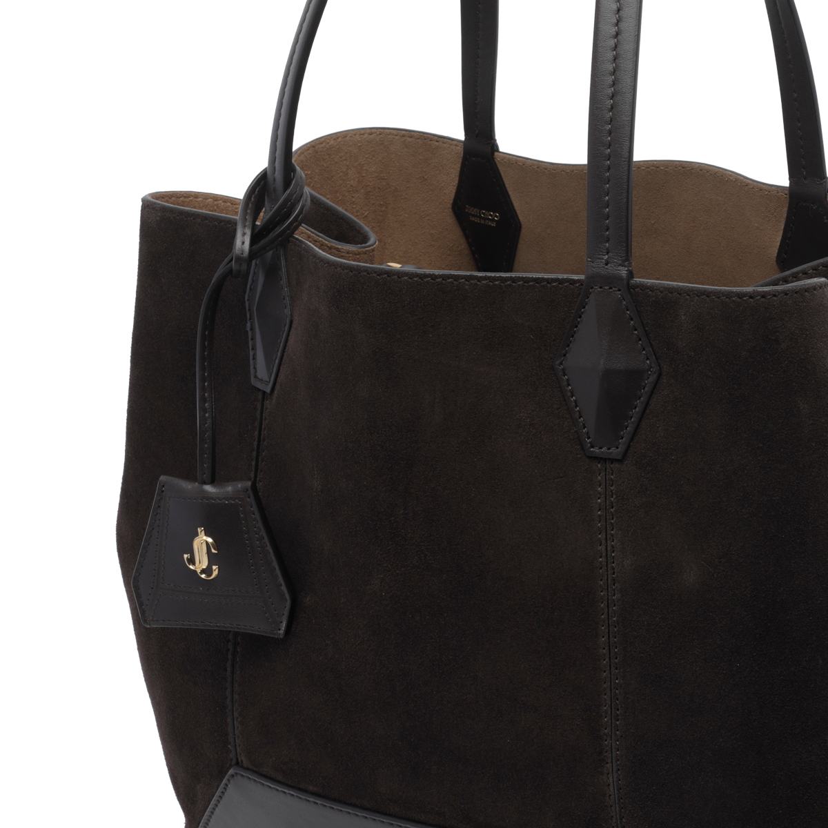 [Jimmy Choo] Tote bag FW26 DIAMOND TOTE/MSUECOFFEE/GOLD