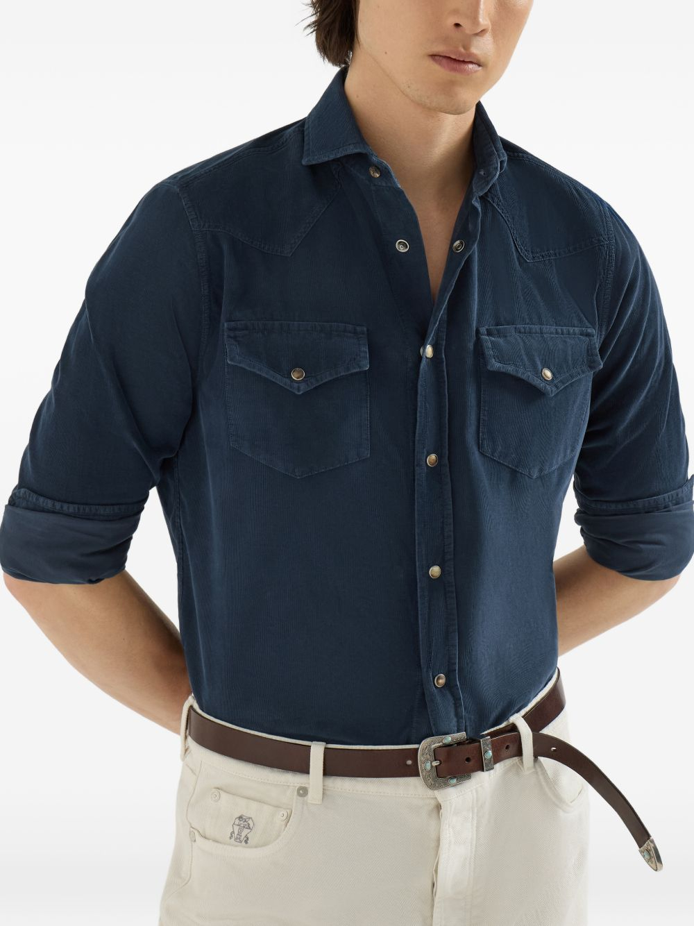 [Brunello Cucinelli] Shirts Long Sleeve FW26 ML6884008C7063