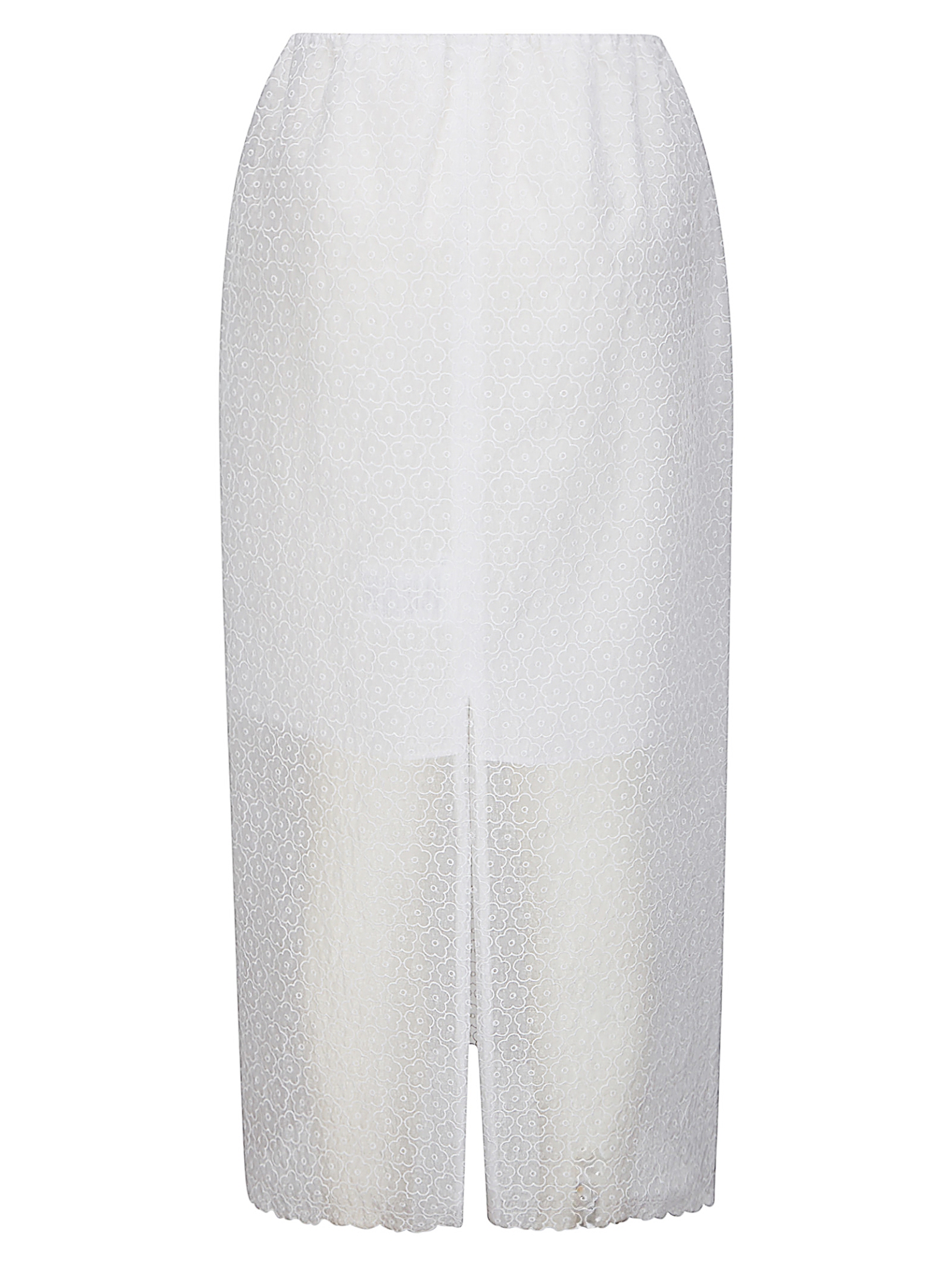 [Cecilie Bahnsen] Long skirt SS26 126RTW17013 WHITE