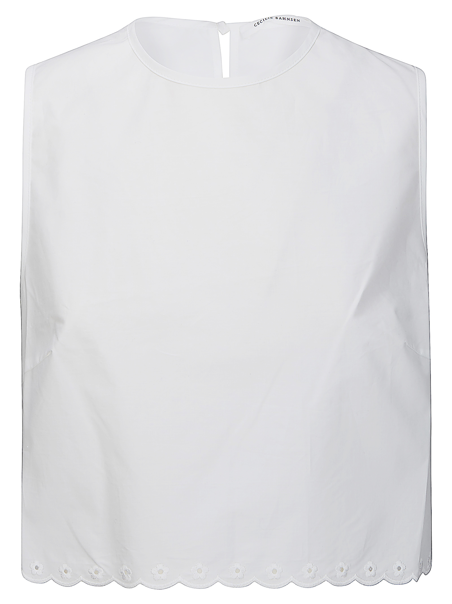 [Cecilie Bahnsen] T-shirts Sleeveless SS26 126RTW11018 WHITE