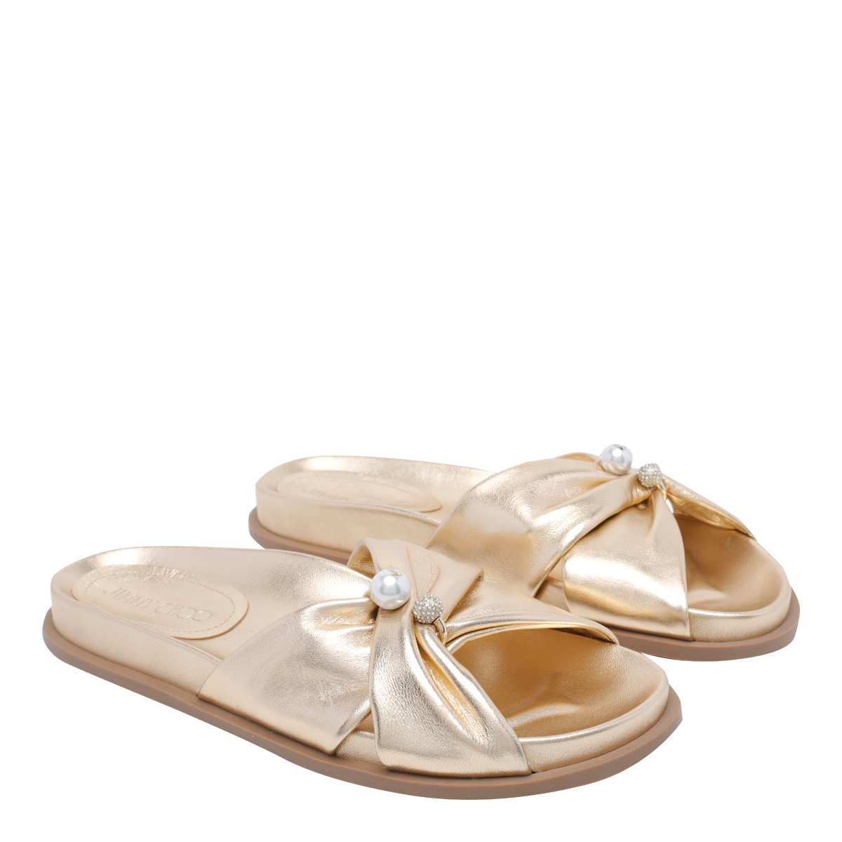 [Jimmy Choo] Sandals FW26 RAFI FLATMNAGOLD