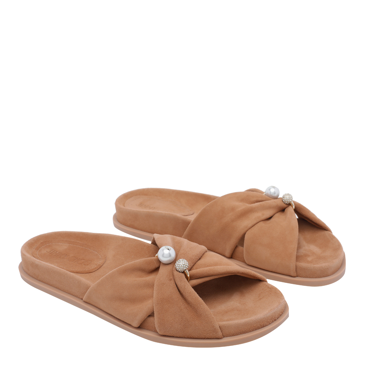 [Jimmy Choo] Sandals FW26 RAFI FLATSUETOFFEE