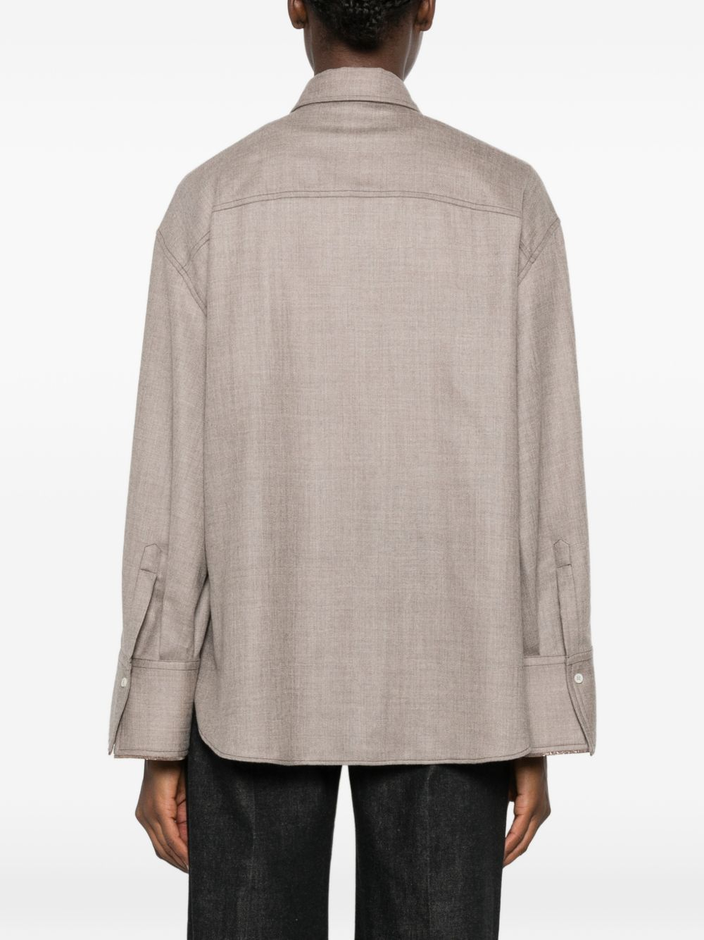 [Brunello Cucinelli] Shirts Long Sleeve FW26 MP550M1M06C1418