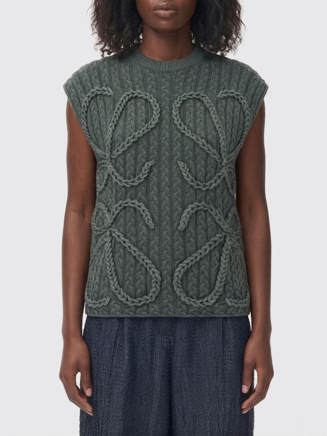 [Loewe] Knitwear SS26 S359Y14KJI KHAKIGREEN
