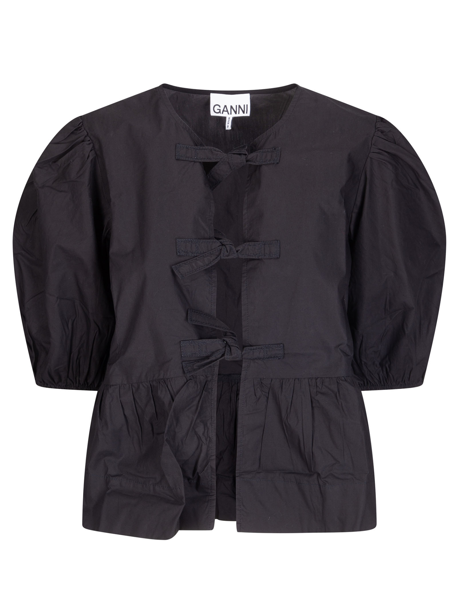 [GANNI] Shirts Short Sleeve SS26 F7364 099