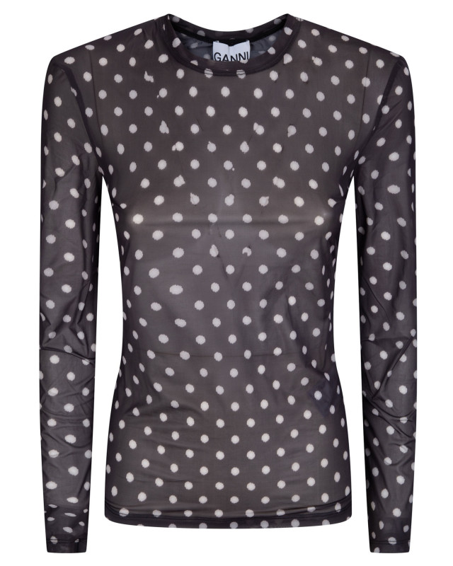 [GANNI] T-shirts Long Sleeve SS26 A1040076 099