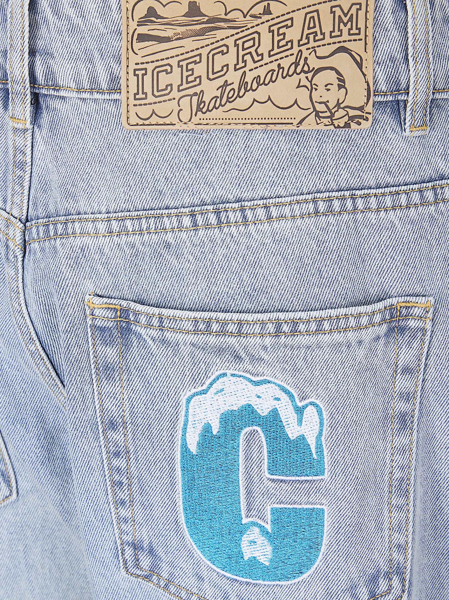 [ICECREAM] Jeans SS26 IC26180 LBLUEWASH