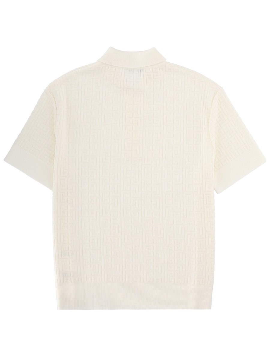 [Balmain] Shirts Short Sleeve SS26 GH1GB044KI03_0KA
