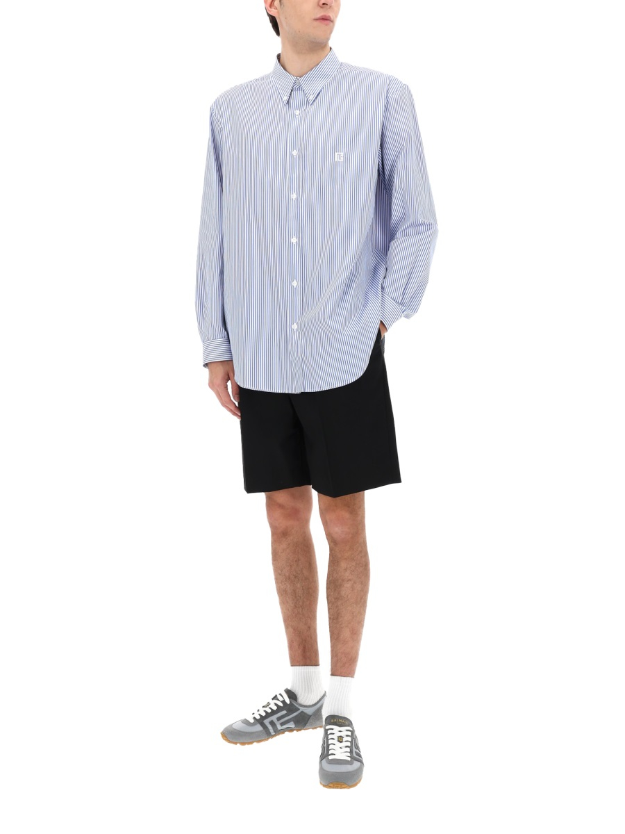[Balmain] Shirts Long Sleeve SS26 GH1HS496CG38_SAB