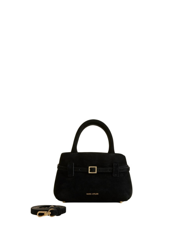 [Manu Atelier] Tote bag FW26 2024390 LECAMBON20 BLACK