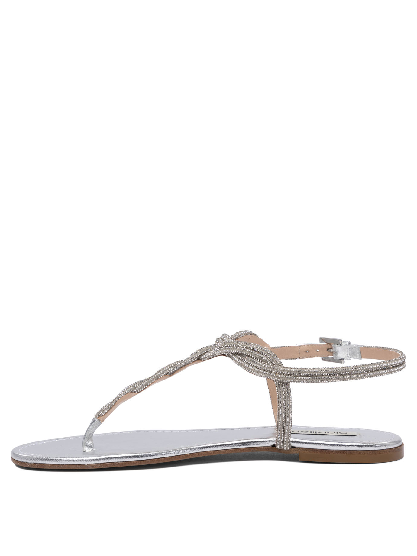 [Ninalilou] Sandals SS26 351172NAPPA LAM ARGENTO