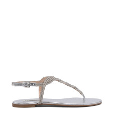 [Ninalilou] Sandals SS26 351172NAPPA LAM ARGENTO