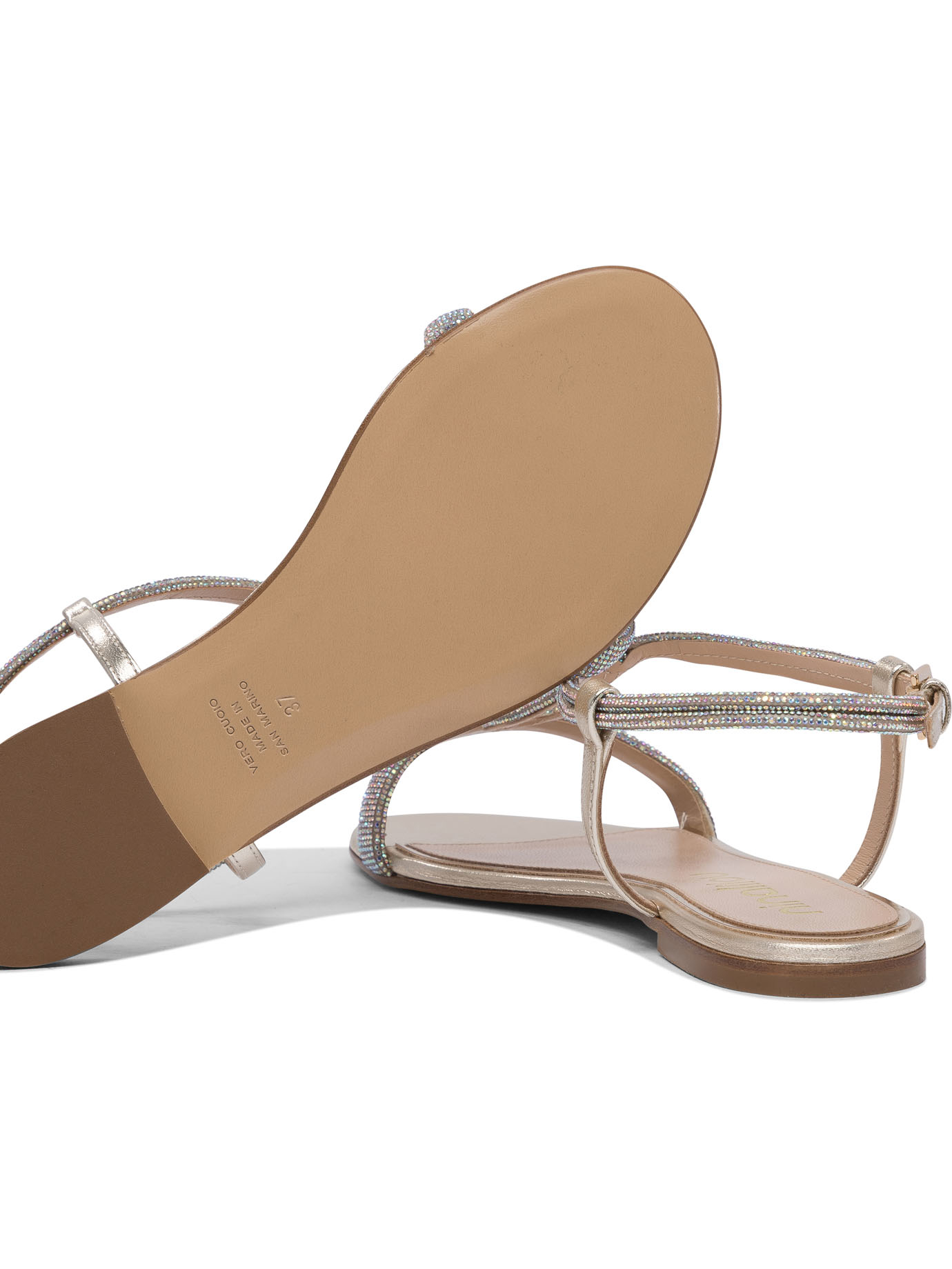 [Ninalilou] Sandals SS26 351102NAPPA LAM PLATINO