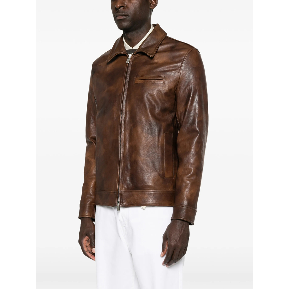 [Dondup] Leather Jacket FW26 JU025 XXX 737