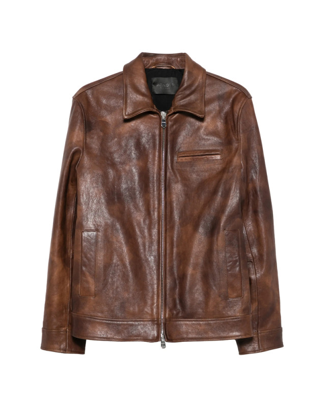 [Dondup] Leather Jacket FW26 JU025 XXX 737