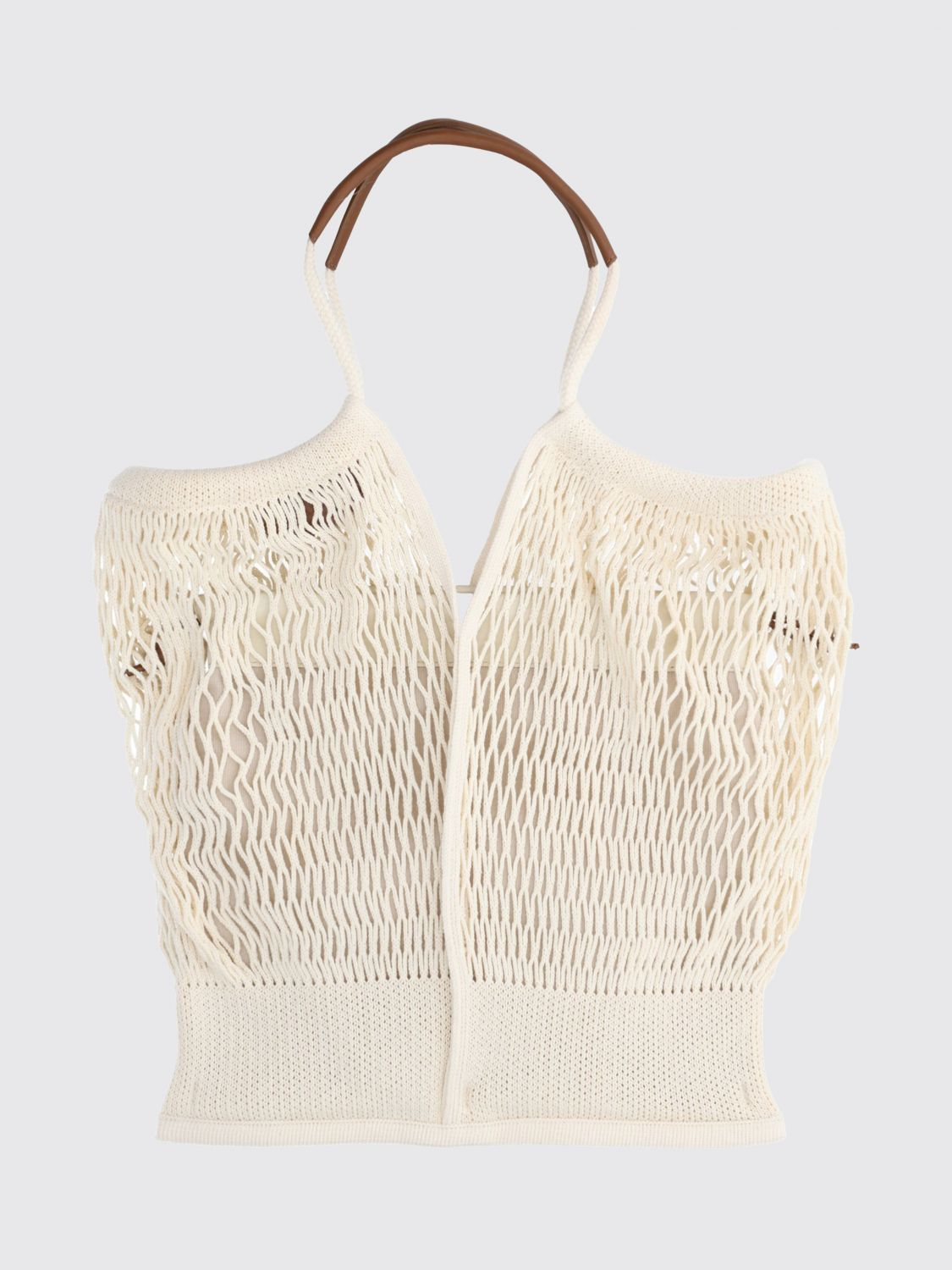 [HEREU] Tote bag SS26 CALFIWBS26 NATURAL/CHESTNUT