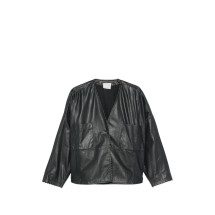[Forte Forte] Leather Jacket FW26 15011MYJACKETPETROLE