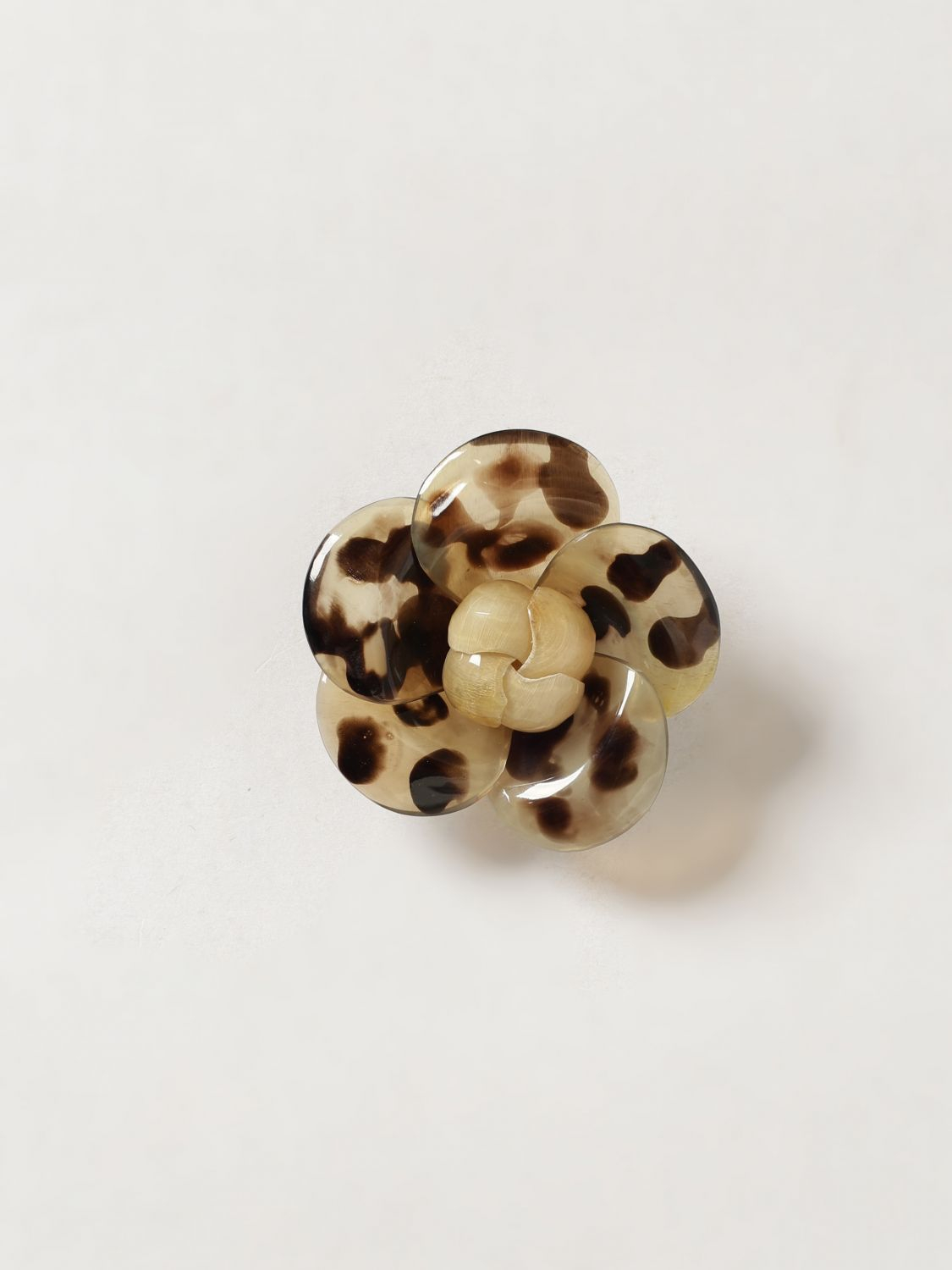 [ALLUJEWELS] Brooch SS26 SPILLE FIORE CORNO UNICO