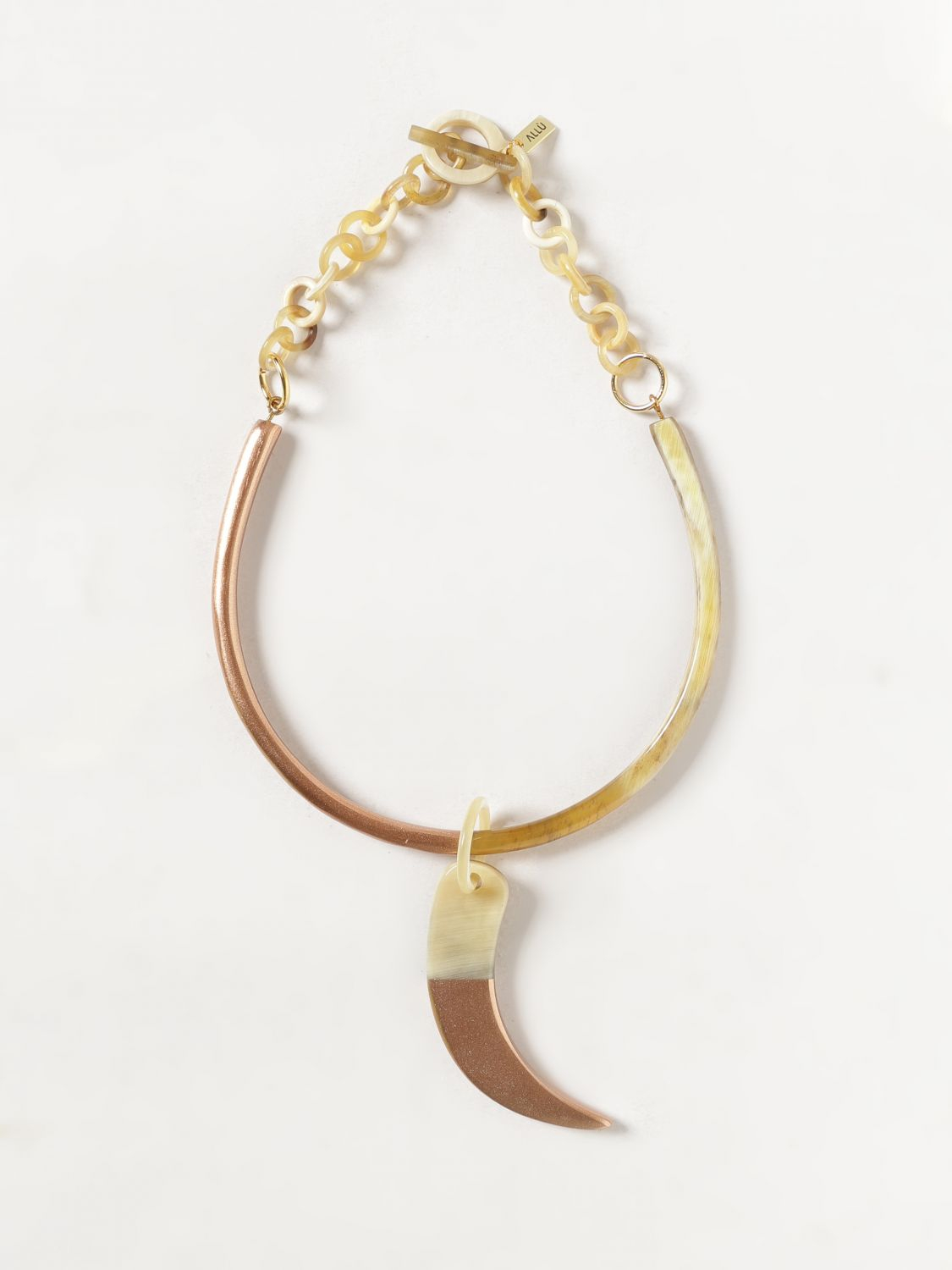 [ALLUJEWELS] Necklace SS26 COLLANA CORNO+CORNO ROSA