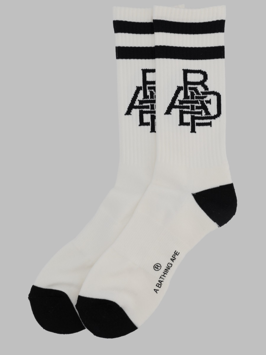 [A BATHING APE] Socks SS26 001SOM301002M_WHITE